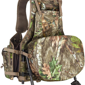 Turkey Vest With Seat Hunting Vest With Game Pouch And Kickstand Strut Camo Turkey Hunting Clothes For Men Women