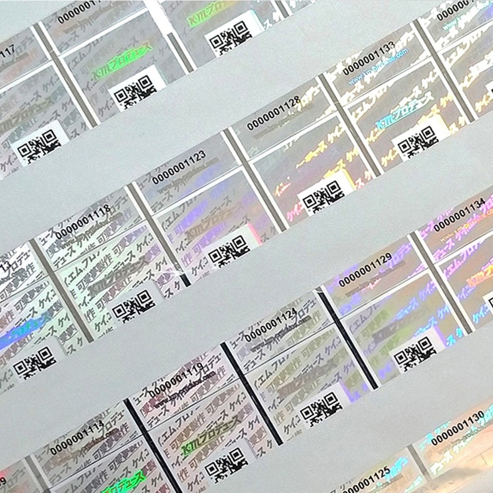 serial number hologram stickers