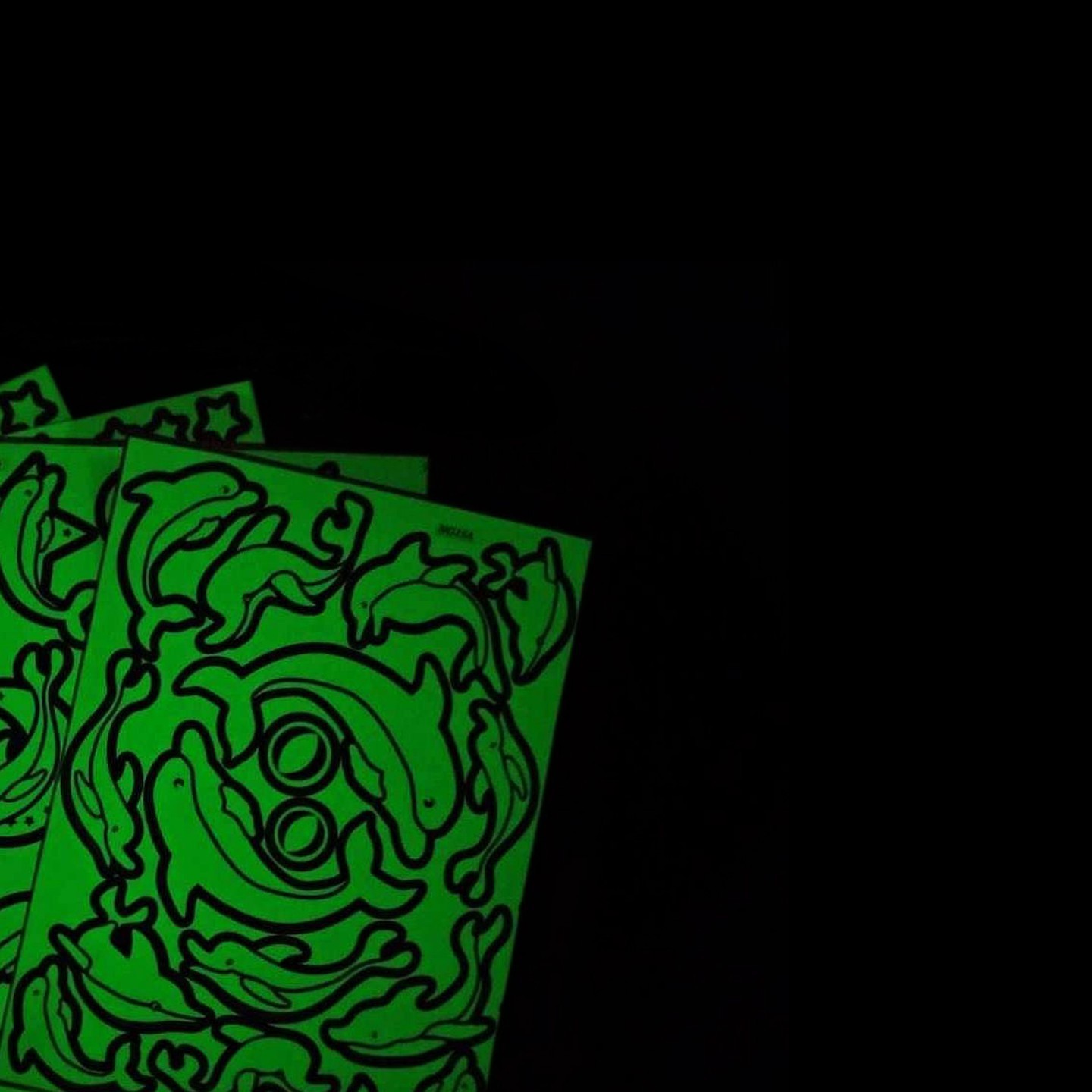 glow in the dark sticker sheet