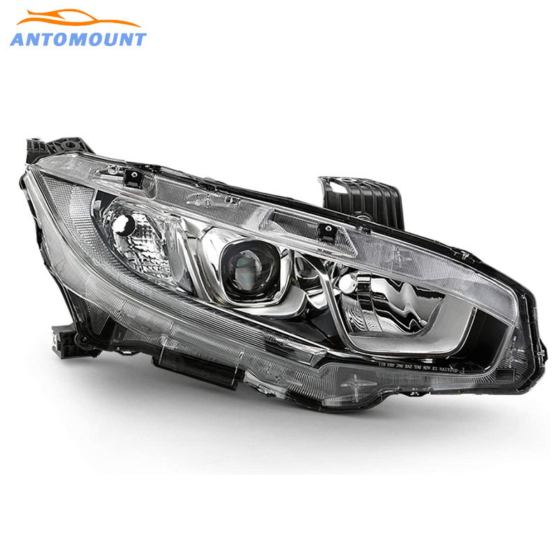 Hot Sale Auto Body Parts Front Head Lamp 33150-TET-H11 33100-TET-H11 Halogen Headlight For Honda Civic 2016 2017 2018 2019