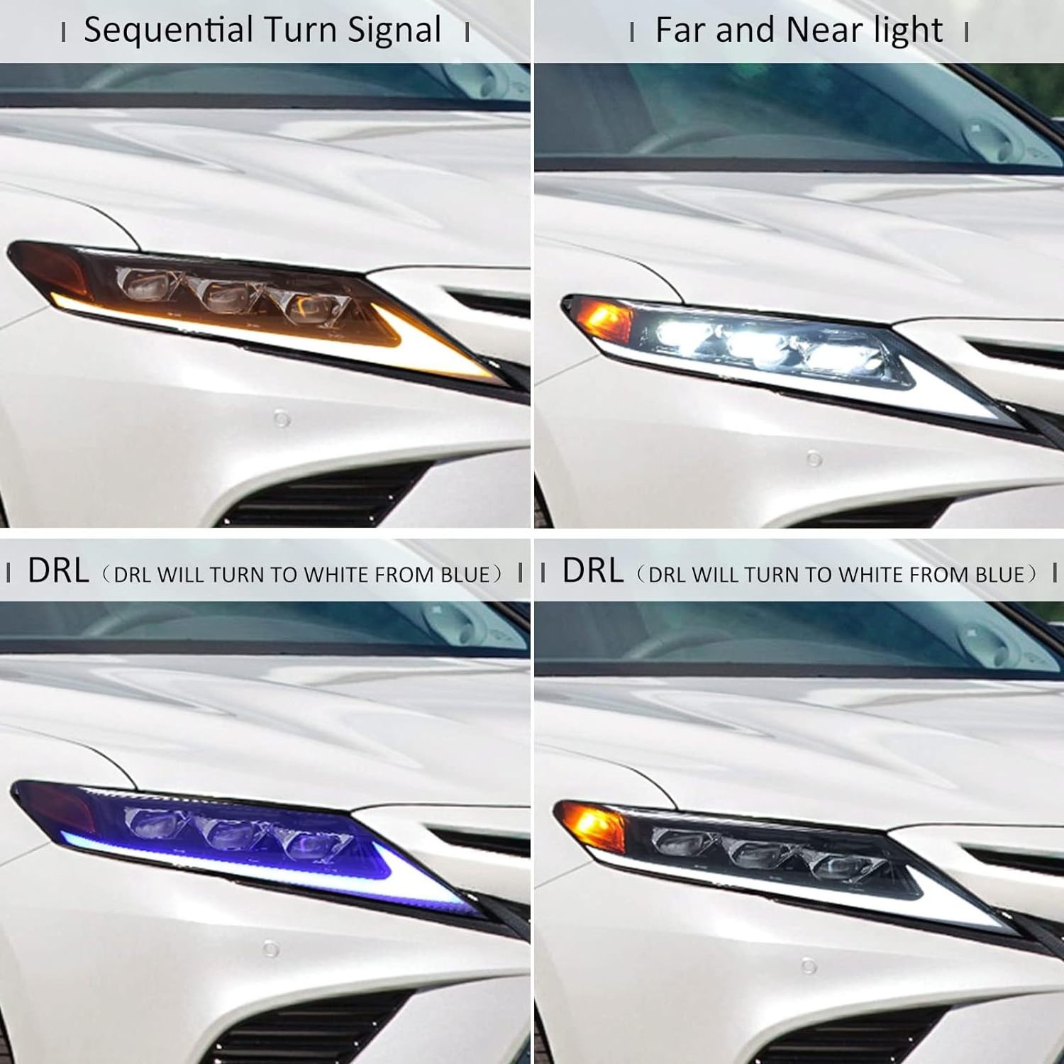 Factory Price car parts halogen xenon  Modification Full Led Modified head light lamp headlight for Camry 2018 2019 2022