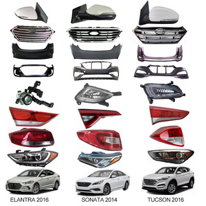 Uda For Hyundai Elantra SONATA TUCSON Auto Parts Body Kit Front Rear Bumper Body Parts Full Set Headlamp Fog Lamp Grille