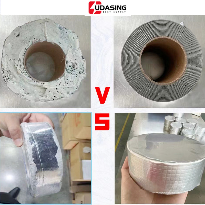 China Butyl Aluminum Tape Waterproof Roofing Aluminum Foil Butyl Sealant Butyl Adhesive Tape For Pipe Roof