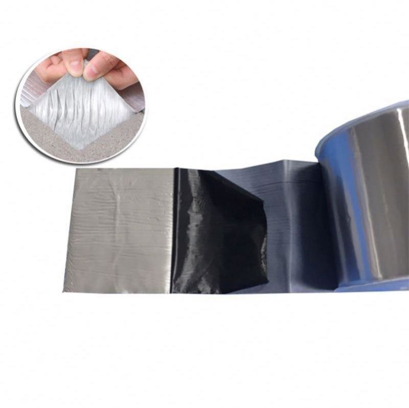 China Butyl Aluminum Tape Waterproof Roofing Aluminum Foil Butyl Sealant Butyl Adhesive Tape For Pipe Roof