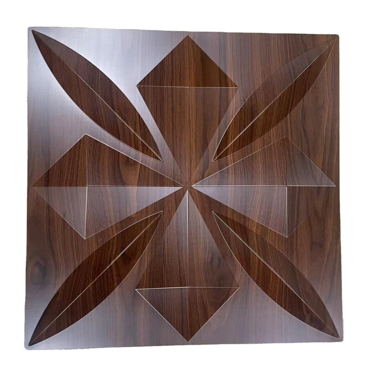 New Hot PVC Grille Board 3D Wall Panel Wood Texture Wall Art Decor for Interior Home/Office/Shop/Hotel 50cm/19.7