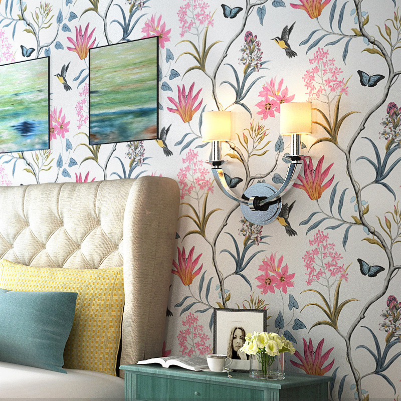 Beautiful scenery natural wallpaper for home wall decoration ,floral flower mural wallpaper 3d