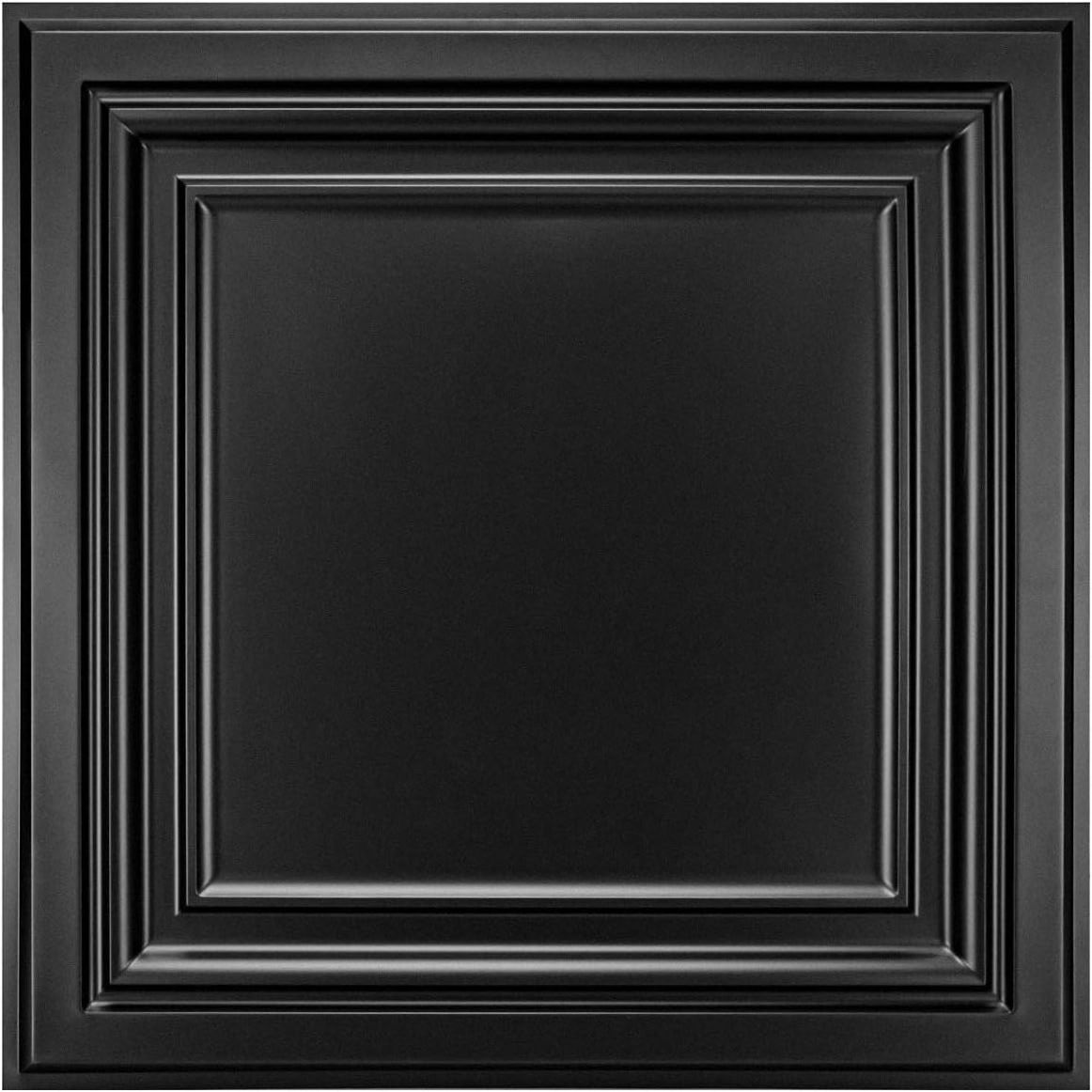 U Decor Waterproof New Design PVC 50CM Square Frame Ceiling Tile Non Self Adhesive Wall Board for Interior wall Decor