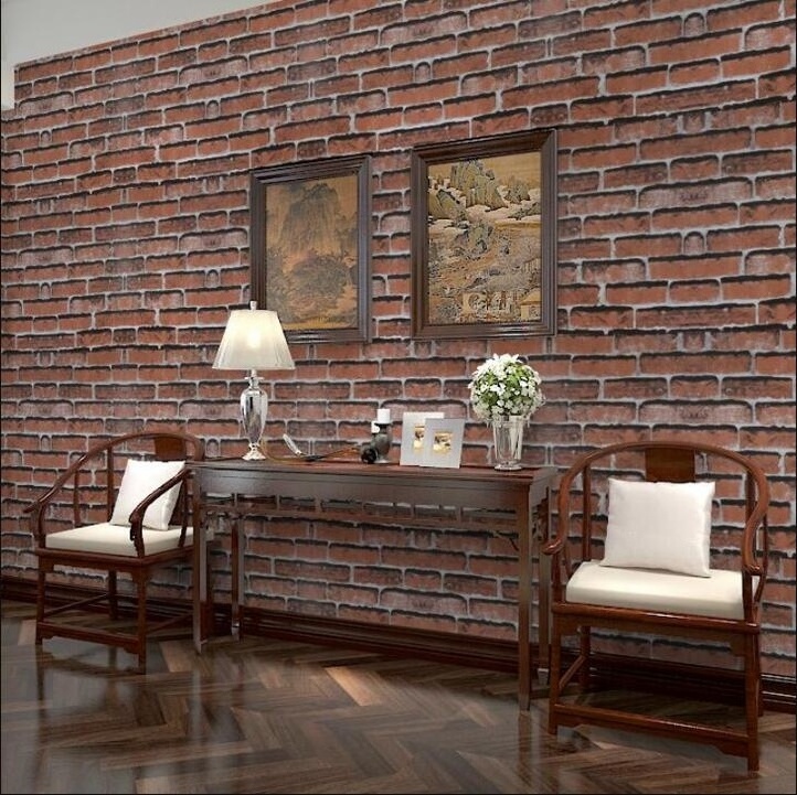 Modern 3D PVC Self Adhesive brick wallpaper Living Room Background Furniture Decoration Home Wall Paper Sticker