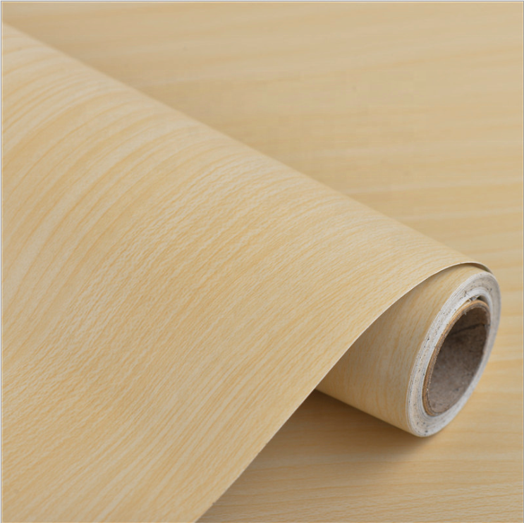 0.6m width PVC Adhesive Natural Wood Design Contact Paper Wallpaper Decorative Wood Interior Film For Furniture