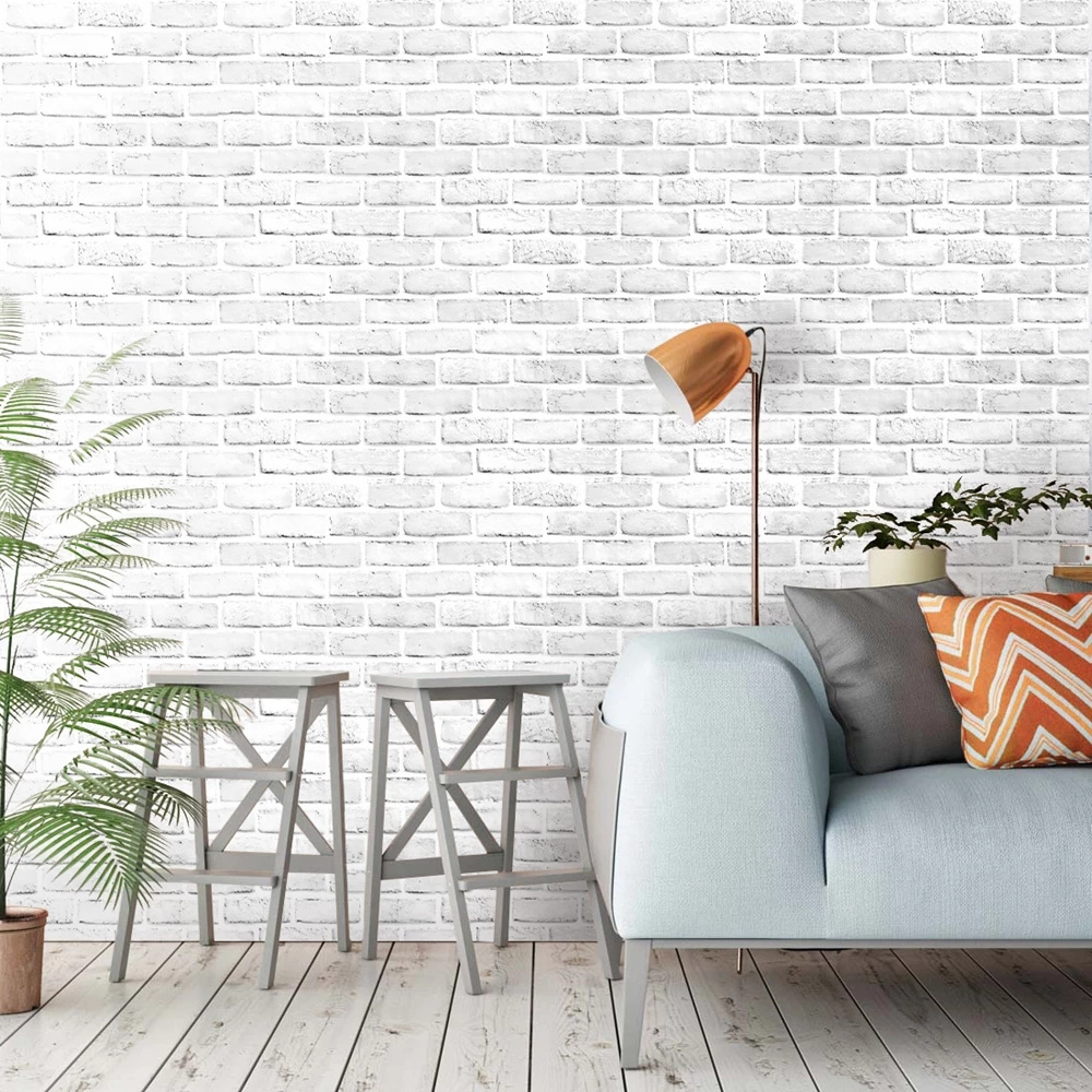 Stone Peel And Stick Wallpaper Faux Brick Vinyl Self-adhesive 3D Wallpaper For Bedroom Living Room Walls Home Decoration Sticker