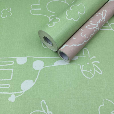 3d Cartoon design hello kitty wall paper wallpaper rolls for baby room kids wallpaper