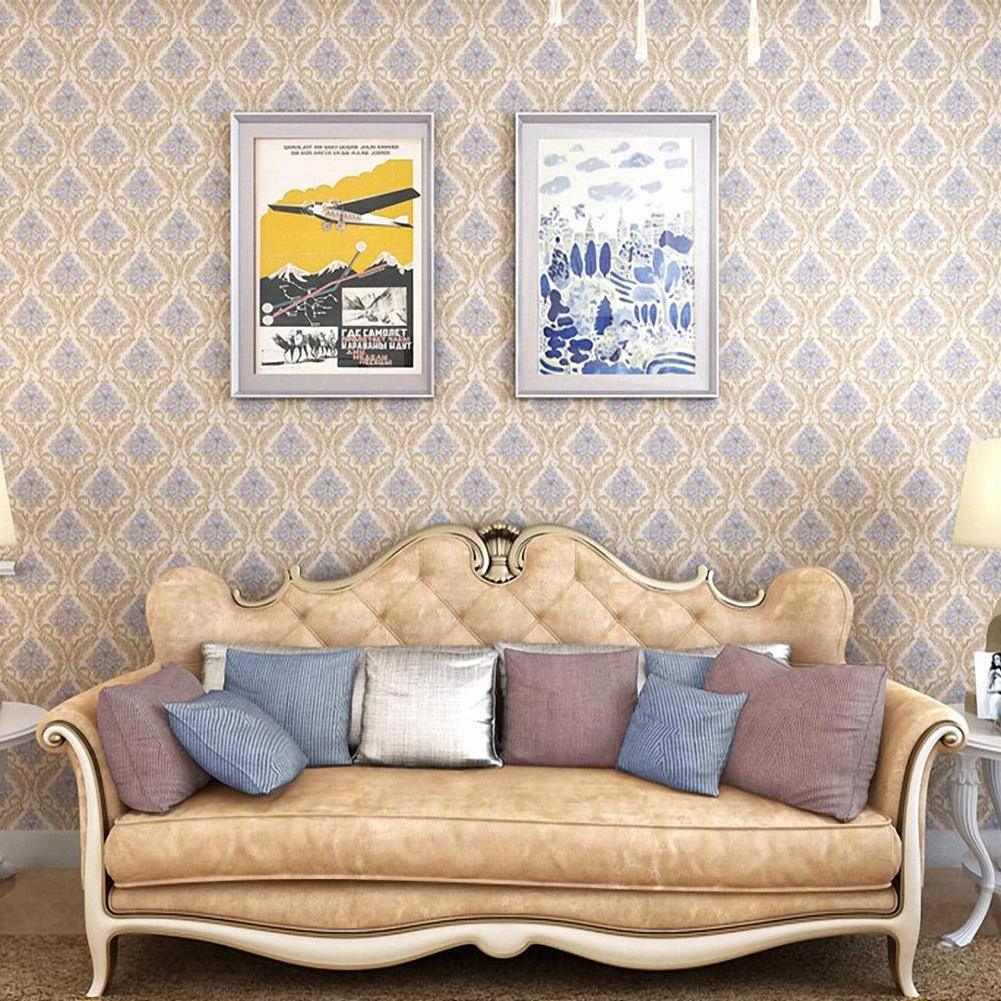 Germany Environmental Friendly Traditional Style Household Damask Print Self Adhesive Wallpapers