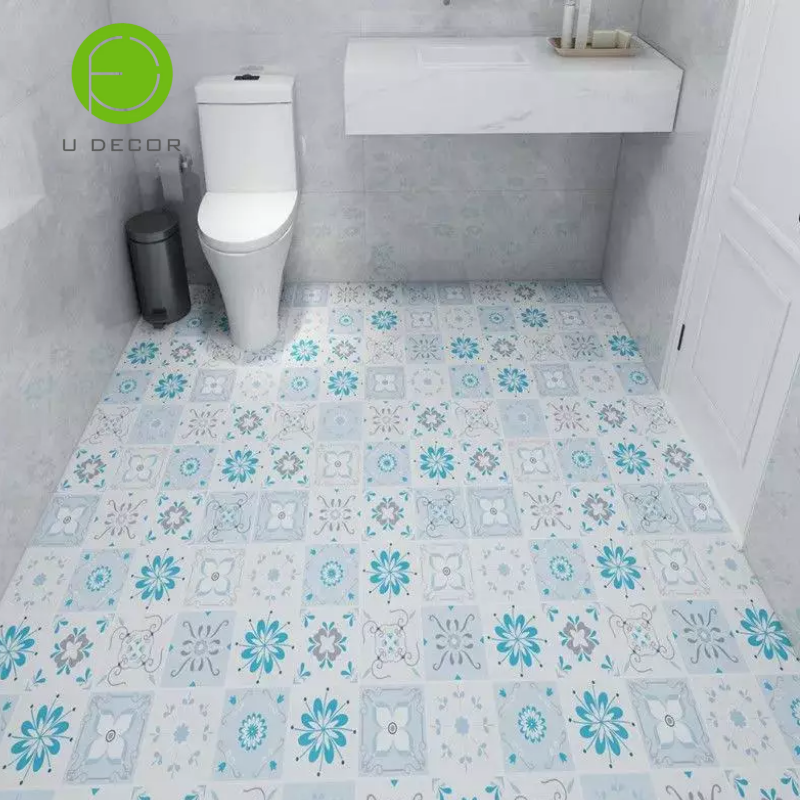 pvc vinyl flooring sticker peel and stick floor tile paper 3D floor removable wallpaper