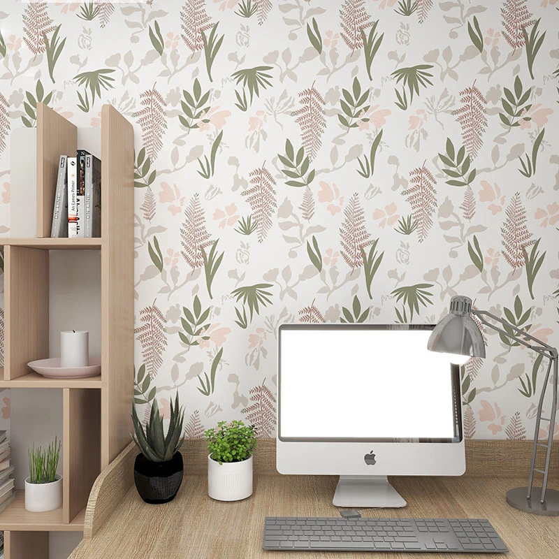 UDK Flower Self-adhesive Wallpaper PVC Waterproof And Moisture-proof Bedroom Background Decoration Renovation Wall Sticker