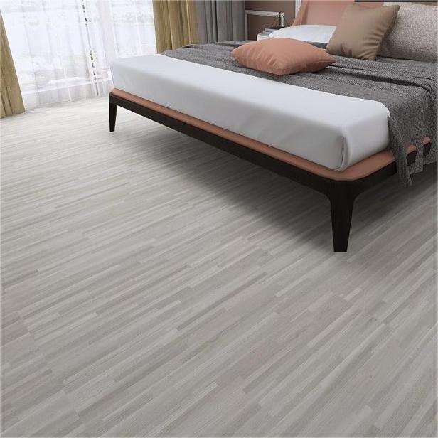 peel and stick wood grain floor covering fireproof plastic floor sticker decorative renovation modern material