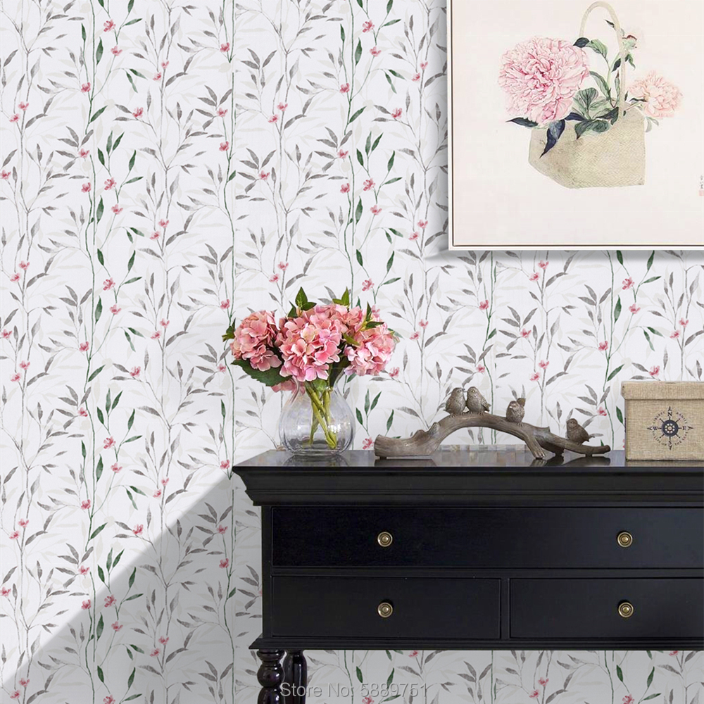 Flower  Paper  Floral Peel and Stick Wallpaper Removable Self Adhesive Wallpaper Vinyl Film for Dresser Drawer Furniture