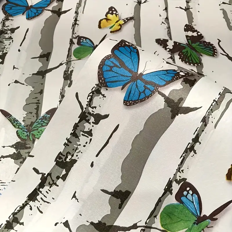 UDK PVC wall stickers Butterflies Pattern Self-adhesive Wallpaper Peel And Stick Household Wall And Furniture Decoration