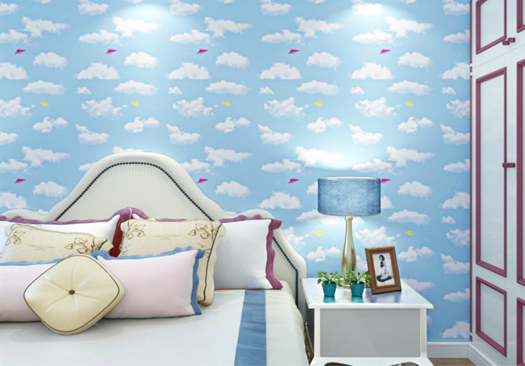 Cartoon themed wallpaper for boys girls kids wall contact paper animal graphic sticker Panda Room decoration