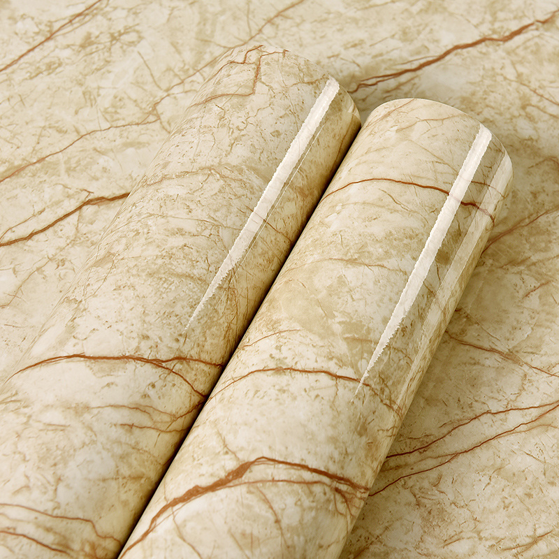 Vinyl Marble Wallpaper Self Adhesive Marble Sticker Pvc Wall Paper Rolls Wall Coating For Home Decor