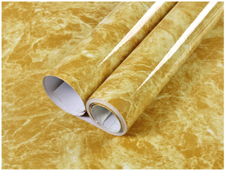 UDK PVC peel and stick marble covering wall paper marble wallpaper sticker for kitchen cabinet/countertop