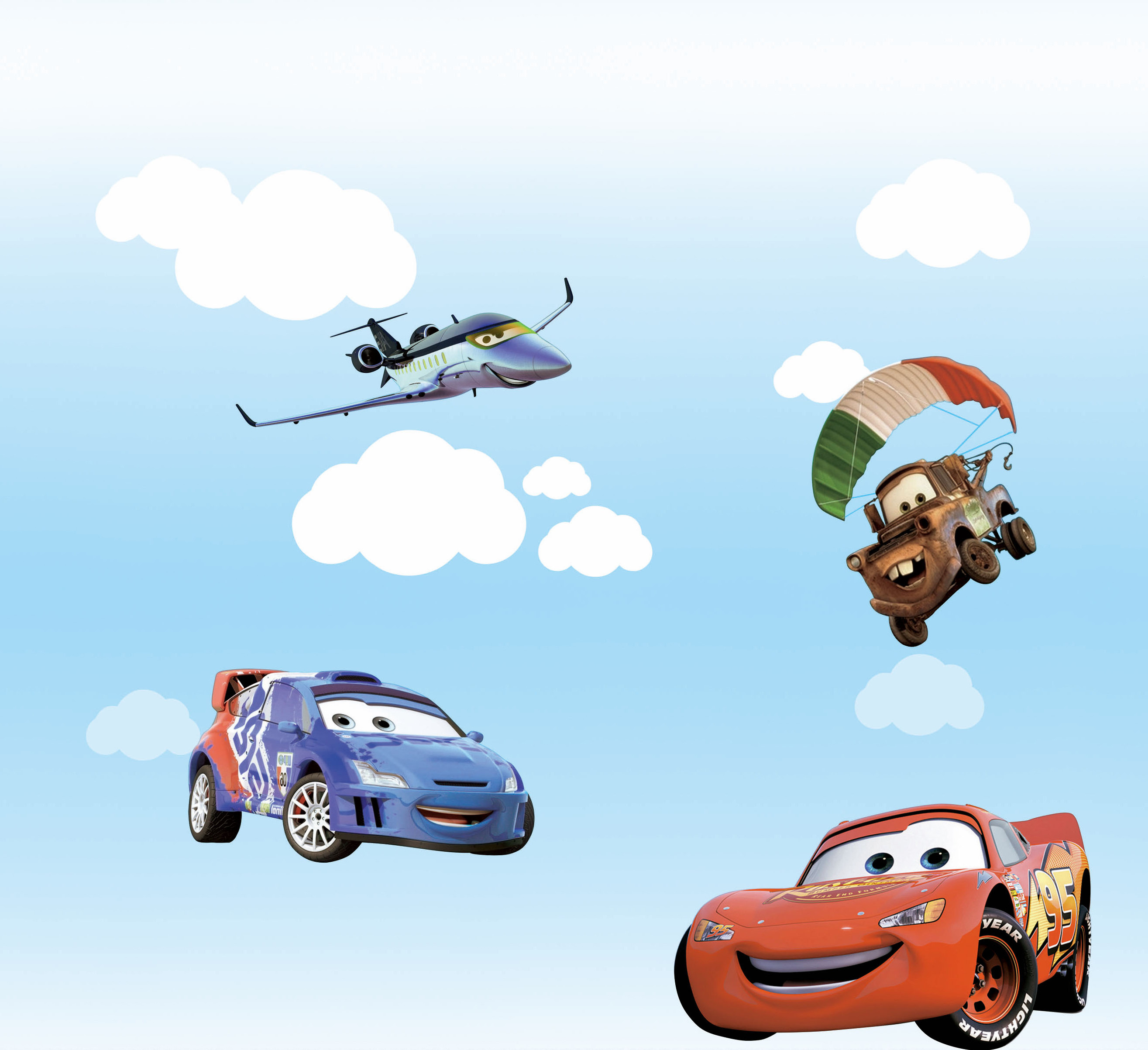 kids wallpaper cars cartoon boys girls bedroom sticker animal/graphic/themed children room decoration