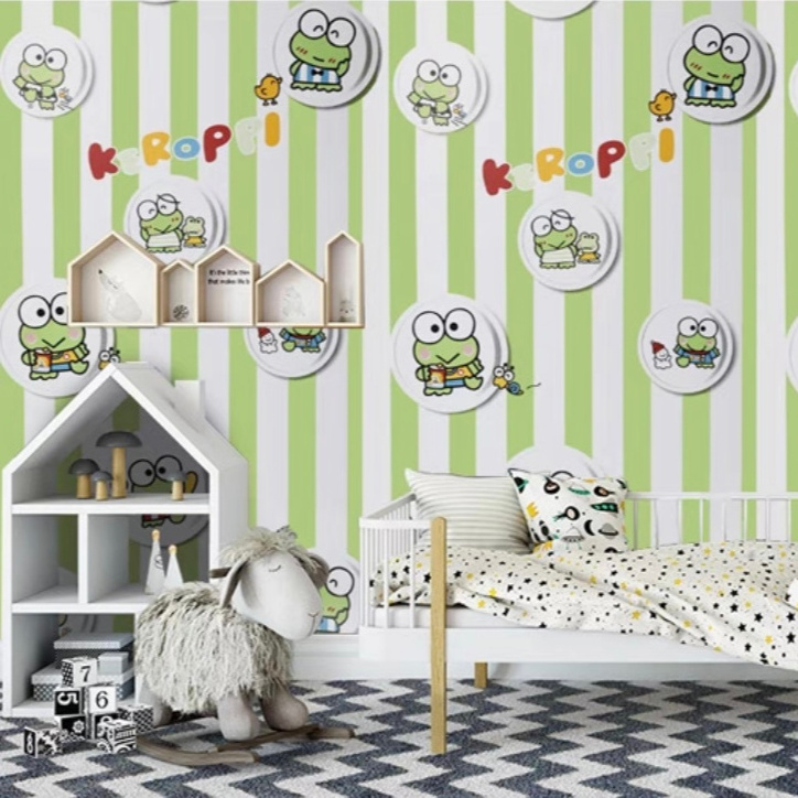 animal kids cartoon wallpaper Self Adhesive DIY room decoration children boys and girl cute home bedroom sticker