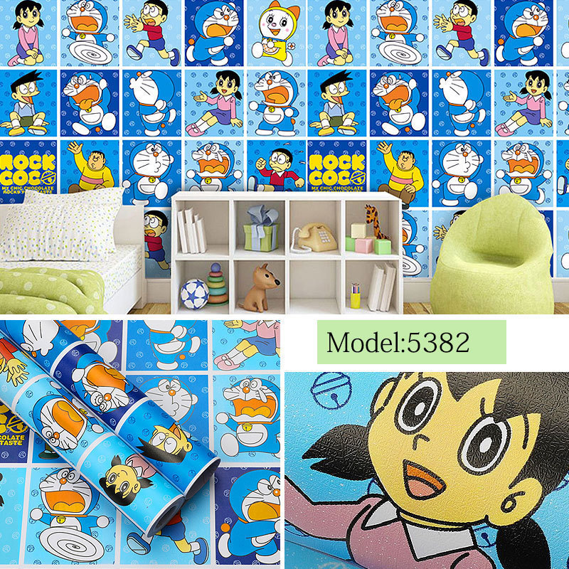 UDK Hot sale mural kids 3d picture wallpaper celling cartoon character adhesive sticker for boys and girls