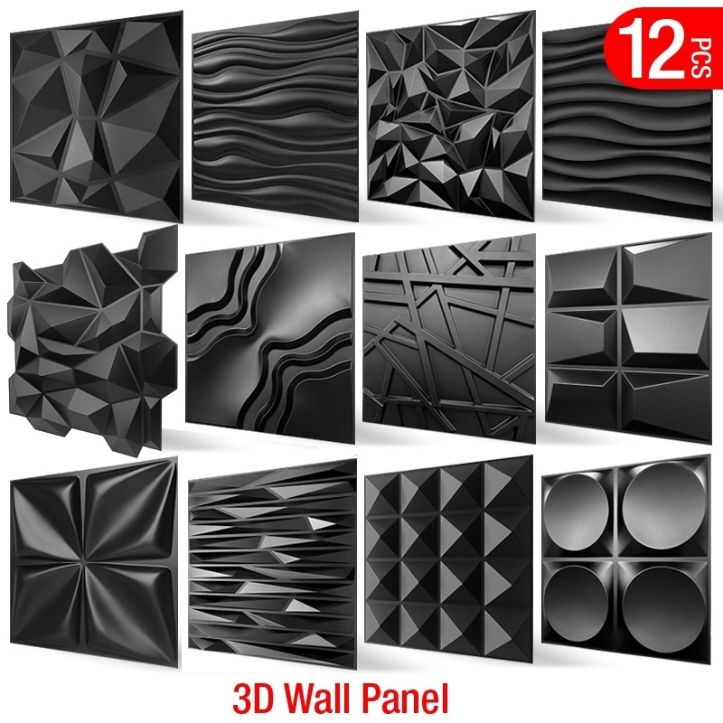 UDK 3D Wall Panel Non self-adhesive 3d Wall Sticker stone brick tile living room water proof wallpaper