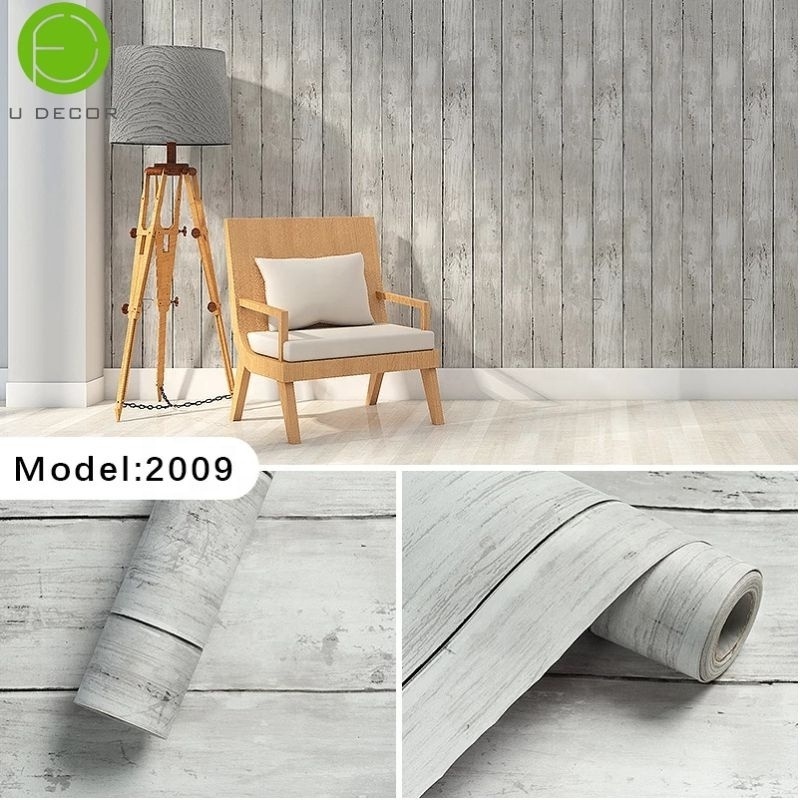 UDK new arrival of wooden Wallpaper Vinyl vinyl decorative stickers for furniture and stair wall sticker