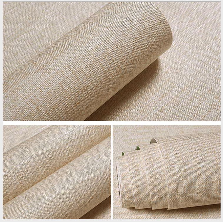 UDK Pvc Linen texture papier peint wall paper vinyl faux grasscloth contact paper art wallpaper