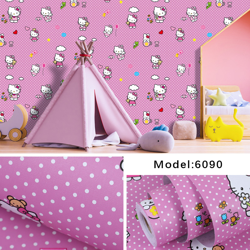 Kids wallpaper cartoon boys girls room wallpaper sticker animal/graphic cartoon themed PVC children home decoration