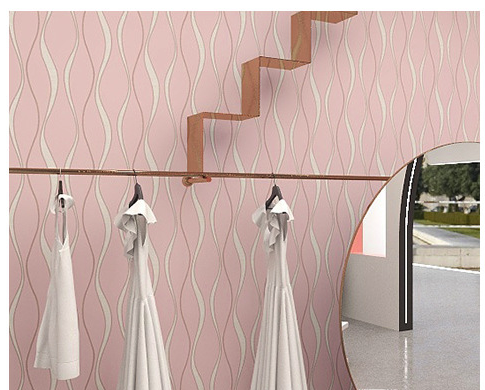 UDK PCV Modern Stripes Pattern Peel and Stick Wall Mural Waterproof Self-adhesive Wallpaper For Home Decoration