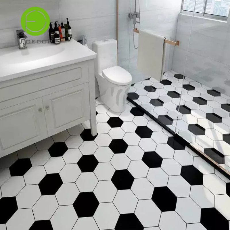 pvc vinyl flooring sticker peel and stick floor tile paper 3D floor removable wallpaper