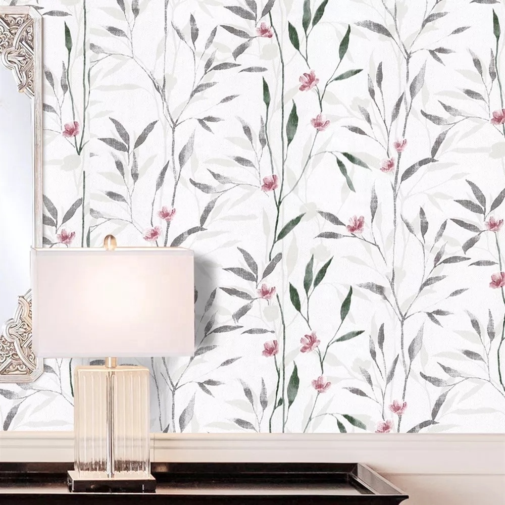 Flower  Paper  Floral Peel and Stick Wallpaper Removable Self Adhesive Wallpaper Vinyl Film for Dresser Drawer Furniture