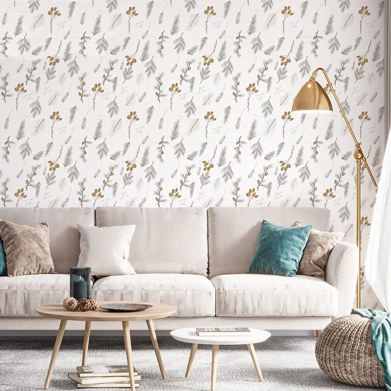 UDK Flower Self-adhesive Wallpaper PVC Waterproof And Moisture-proof Bedroom Background Decoration Renovation Wall Sticker