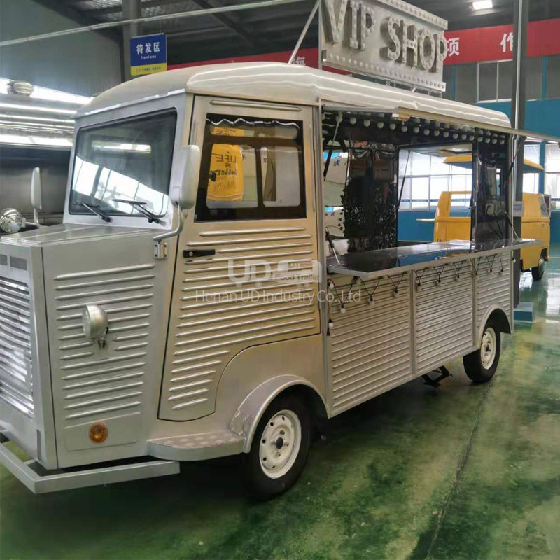 Crepes Car Concession Food Trailer For Sale Vending Cart Umbrella Restaurant Mobile Food Truck