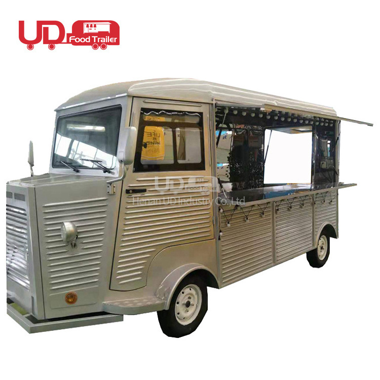 Crepes Car Concession Food Trailer For Sale Vending Cart Umbrella Restaurant Mobile Food Truck