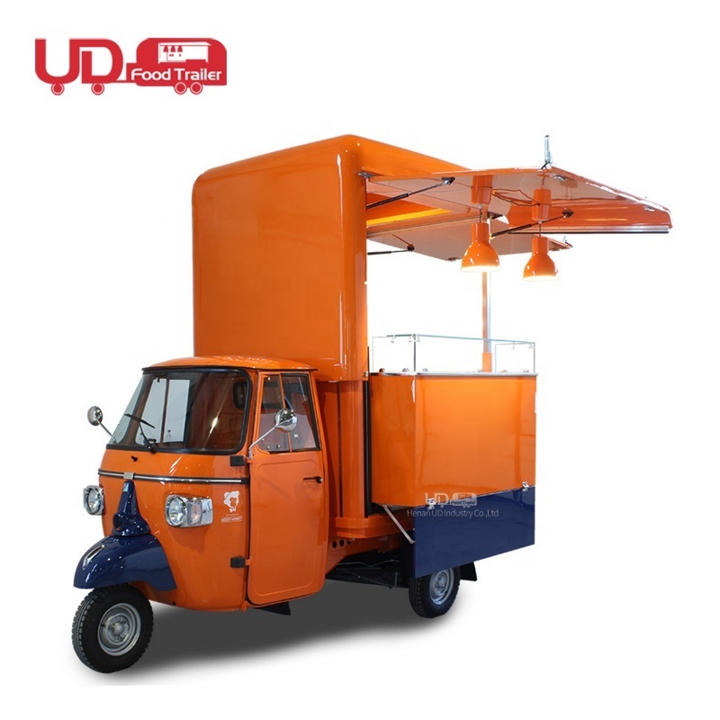 Electric Tricycle Food Truck Ice Cream Coffee Van Food Car Mobile Shop Three Wheel Bike Food Truck for sale