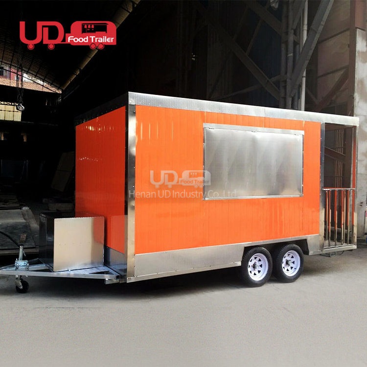 Street Imbisswagen Food Carts Popcorn Hamburger Food Truck Kiosk Concession Food Trailers Fully Equipped For Sale