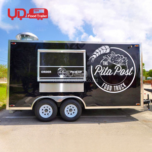 Modern Style Mobile Hot Dog Ice Cream Cart Taco Truck Cheap Price Food Trailer BBQ Pizza Fast Food Cart in UK