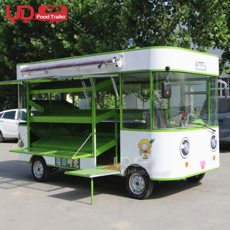 Electric Food Truck Street Sale Vegetable Mobile Food Truck Coffee Shop Ice Cream Vending Cart Fruit Carts For USA