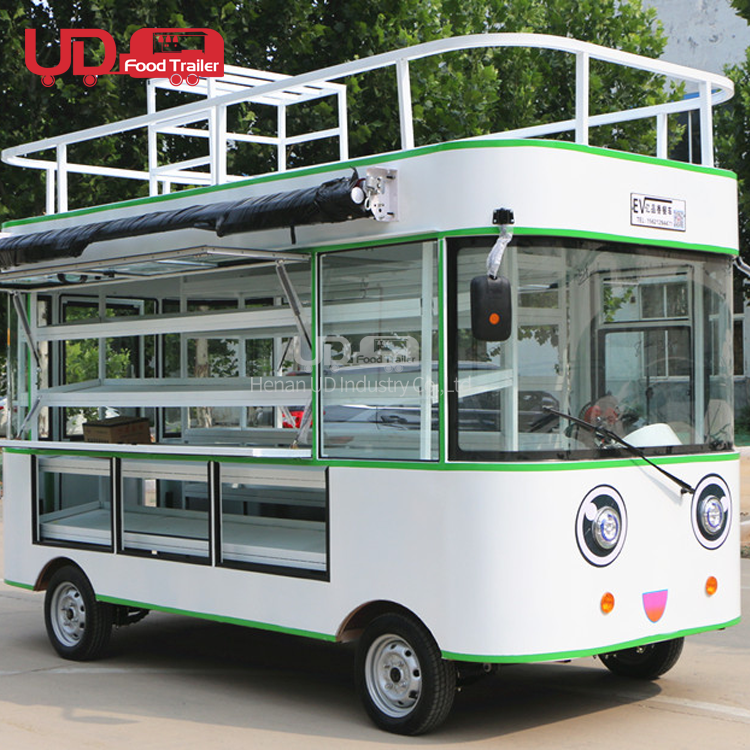 Electric Food Truck Street Sale Vegetable Mobile Food Truck Coffee Shop Ice Cream Vending Cart Fruit Carts For USA