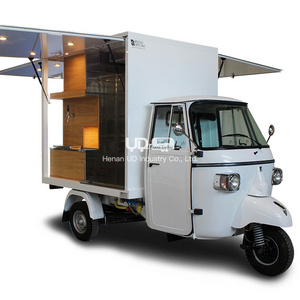 Three Wheels Electric Scooters Food Cart Ice Cream Cart Tuk Tuk Mobile Kitchen Fast Food Tricycle For Sale