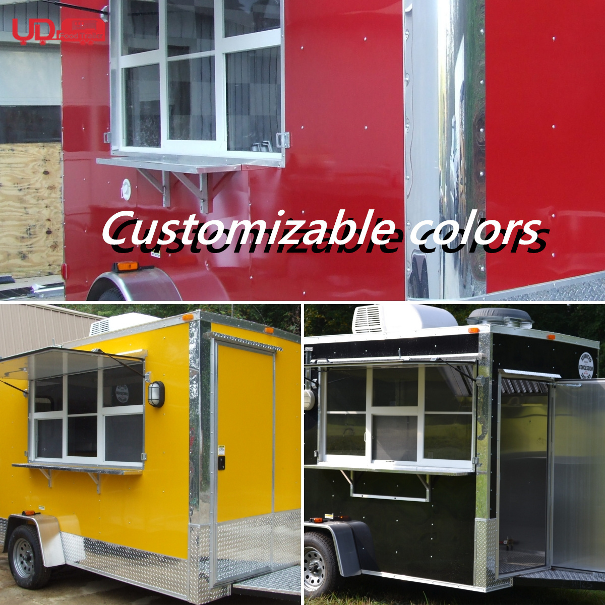 Custom Size Street Mobile Kitchen Pizza Concession Trailer Tacos Truck Restaurant Fast Food Kiosk Bbq Food Truck