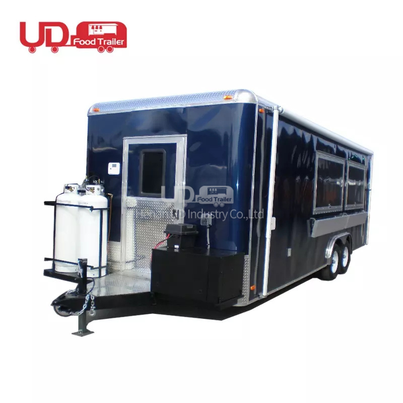 Cheap Price Container Mobile Kitchen Ice Cream Cart Fully Equipped Pasta Food Kiosk Booth Food Trailer