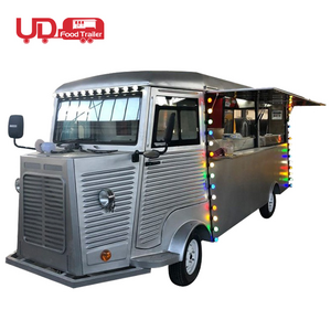 Crepes Car Concession Food Trailer For Sale Vending Cart Umbrella Restaurant Mobile Food Truck