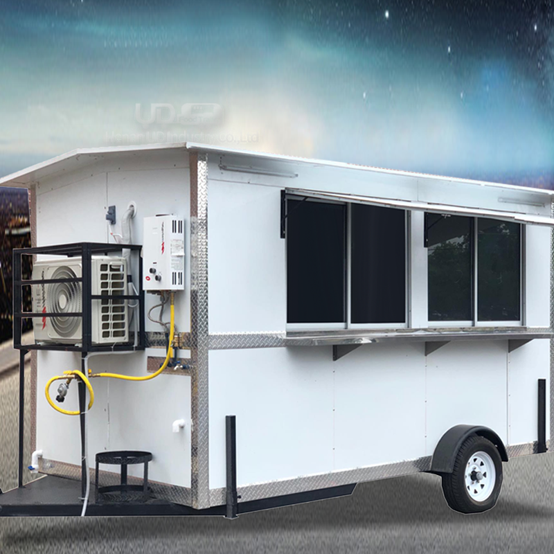 Street Sale Ice Cream Truck Hotdog Stand Mobile Kitchen Shop Juice Bar Container Mobile Restaurant