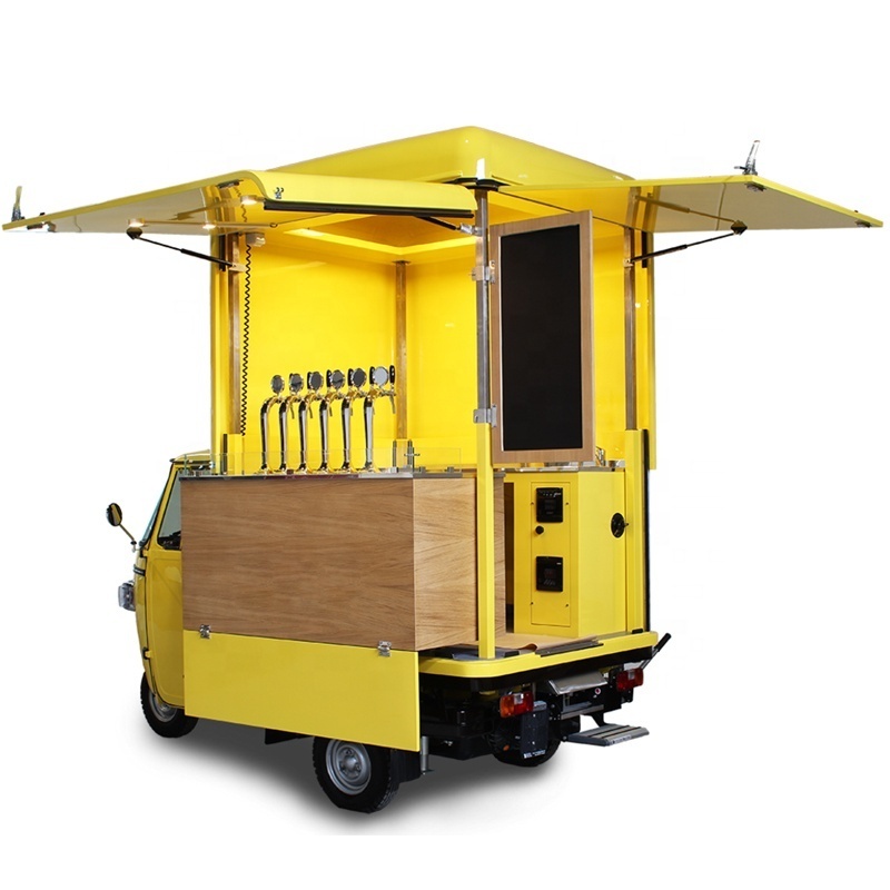 Electric Tricycle Food Truck Ice Cream Coffee Van Food Car Mobile Shop Three Wheel Bike Food Truck for sale