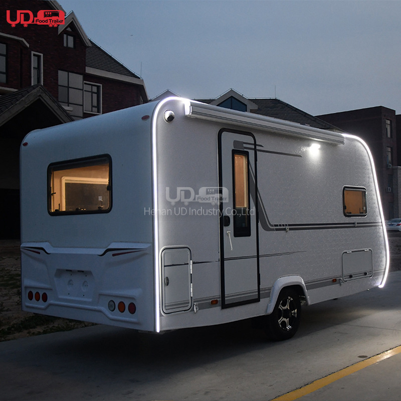 UD Industry 2023 Popular Motorhome Travel Small Car Rv Fully Equipped Camper Trailer For Caravan