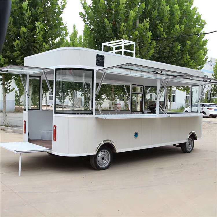 Electric Food Cart Juice Coffee Van Mobile Kitchen Pizza Candy Cart Ice Cream Shop Taco Hot Dog Truck Bus Food Truck